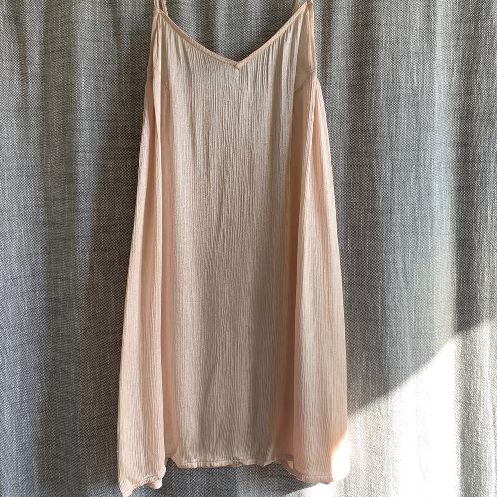 never worn! XS Light pink slip dress